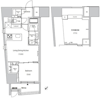 ザ・パークハビオ市ヶ谷ウエストの間取図
