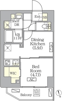 ＢＲＩＣＫ　ＲＥＳＩＤＥＮＣＥ　南青山の間取図