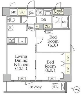 ＯＲＳＵＳ志村坂上の間取図