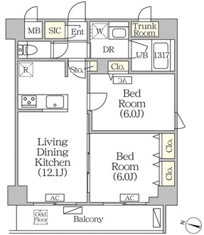 ＯＲＳＵＳ志村坂上の間取図
