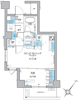 ルフォンプログレ中野富士見町の間取図