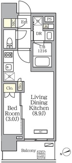 グランエール西日暮里の間取図