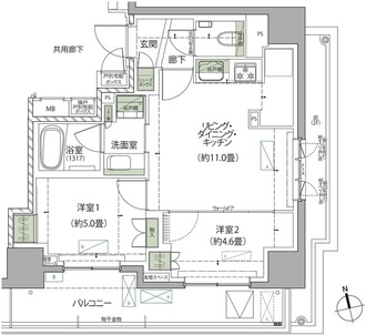 ザ・パークハウス松戸本町の間取図