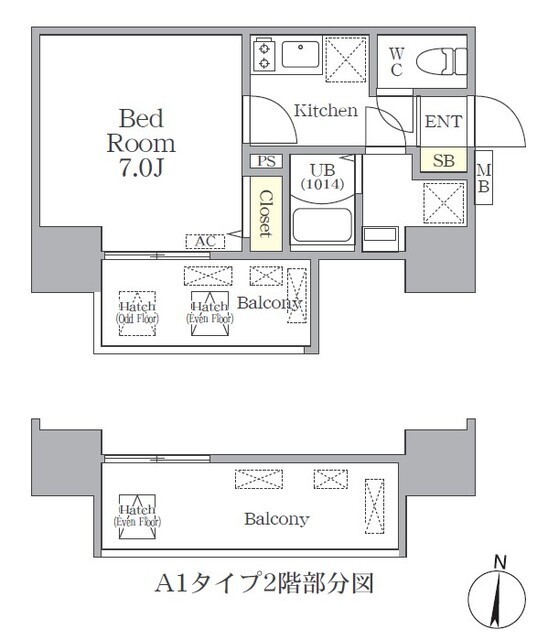 アプリーレ西本町の間取図