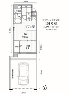 アプリーレ大阪城北の間取図