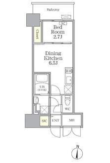 アプリーレ西本町の間取図