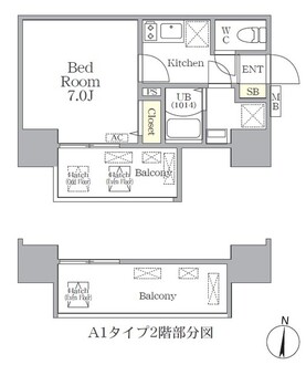 アプリーレ西本町の間取図