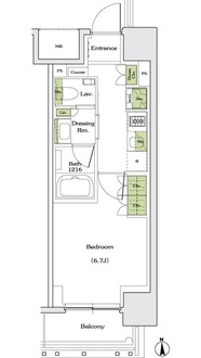 ザ・パークハビオ同心の間取図