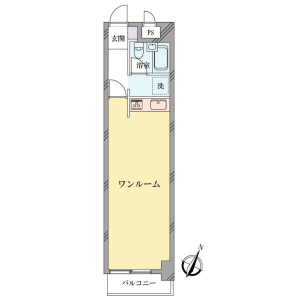 モナーク伊勢佐木の間取図