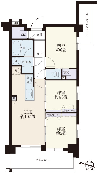 ブリシア横浜大口の間取図