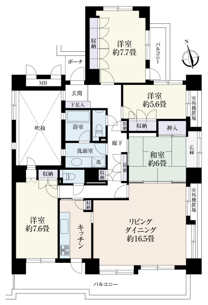東急ドエル・アルス横浜十日市場の間取図