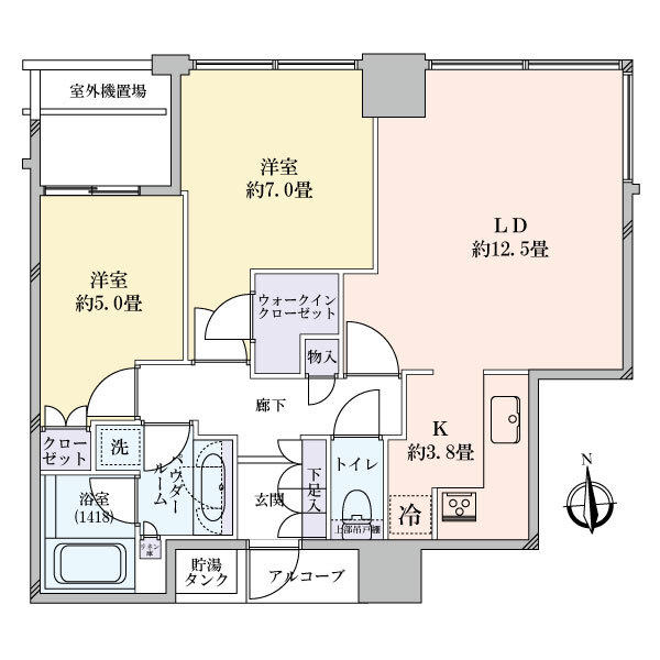 シティタワー西梅田の間取図