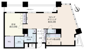 ザ・パークハウス西新宿タワー６０の間取図