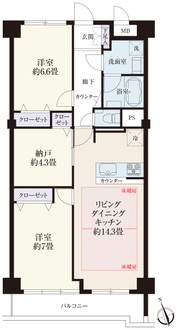 パサニアガーデン目白台の間取図