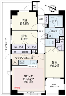ライオンズヒルズ中十条の間取図