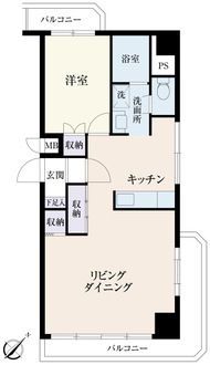 ＮＩＣハイム鶴見渡辺ビル第１の間取図