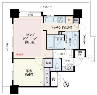 シルエタワーヨコハマの間取図