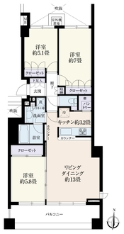パークハウス湘南辻堂の間取図
