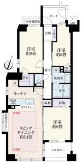ベルシャトゥ等々力　の間取図