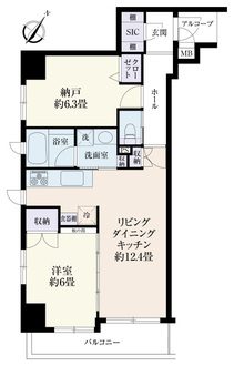 ロワール関内エナジスの間取図