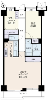 朝日ラ・パリオ尾山台の間取図