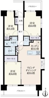 松戸パーク・ホームズの間取図