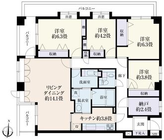 松戸パーク・ホームズの間取図