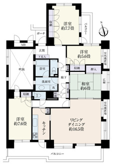 東急ドエル・アルス横浜十日市場の間取図