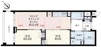 ＬＵＭＩＳＩＡ浦安舞浜の間取図