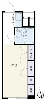 東中野アパートメントの間取図