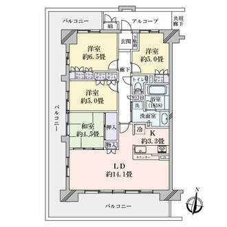 ファインクォーターシティの間取図