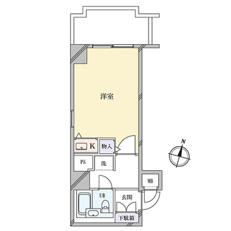 ハイツオークラ靭公園の間取図