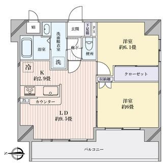ルイシャトレ三条御幸町の間取図