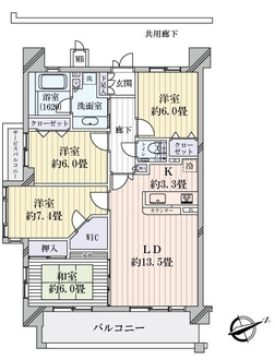 エスリード京都山科の間取図