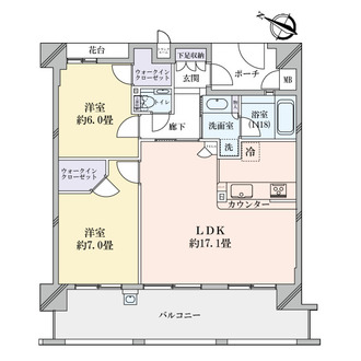 ハーティネス・トアロード中山手の間取図