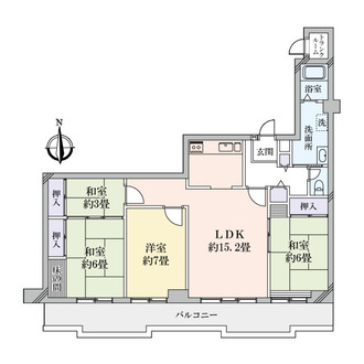 苦楽園ヒルズ一号棟の間取図