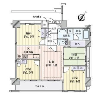エスリード守口豊秀町の間取図