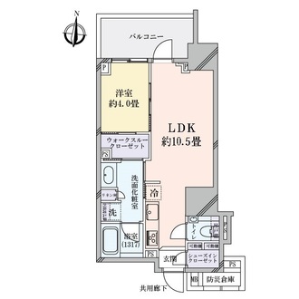 プラウド久屋大通の間取図