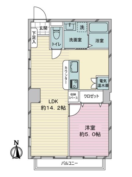 ライオンズマンション八興の間取図