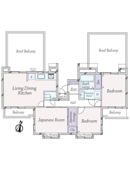 ライオンズマンション浦和内谷の間取図