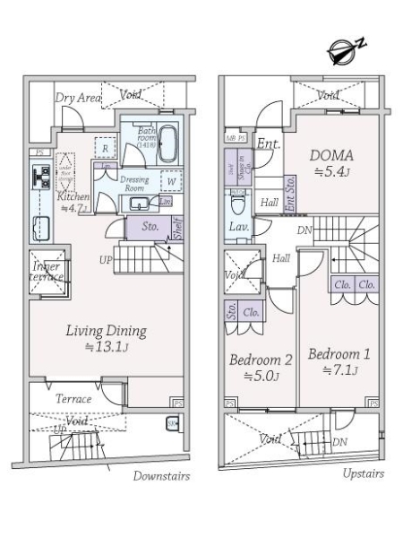 ＬＡＹＥＲＳ　ＨＯＵＳＥ　杉並　善福寺川公園の間取図