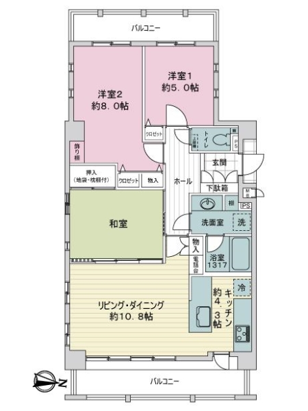 コンセール丸の内の間取図