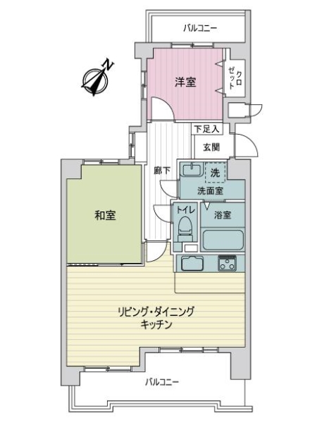 ライオンズマンション菅田第６の間取図