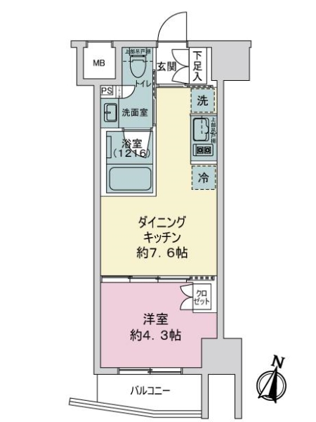 ルフォンリブレ赤羽の間取図