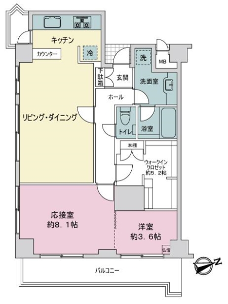 クレッセンコート浅草の間取図