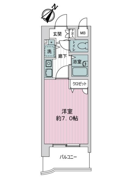 ライオンズマンション平尾第２の間取図
