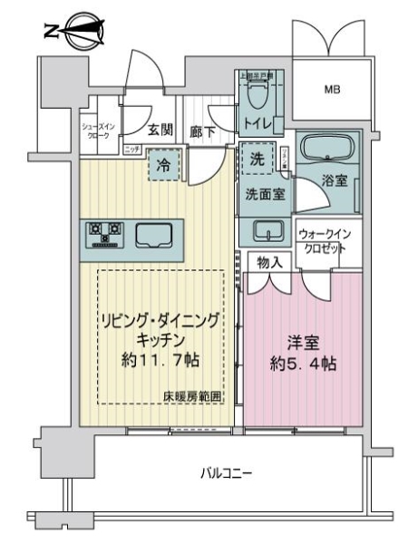 ローレルタワー名古屋栄の間取図