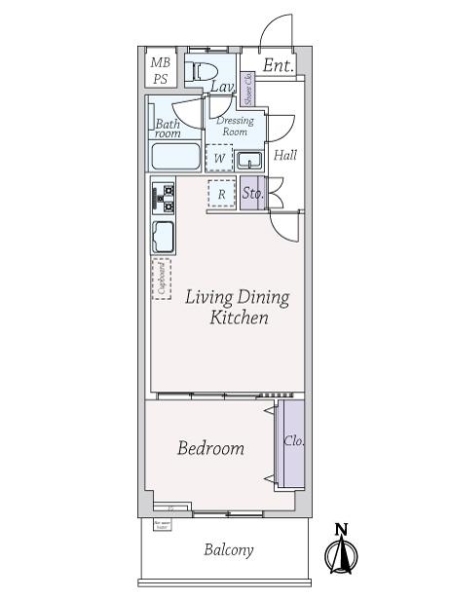 ニューローレルマンションの間取図