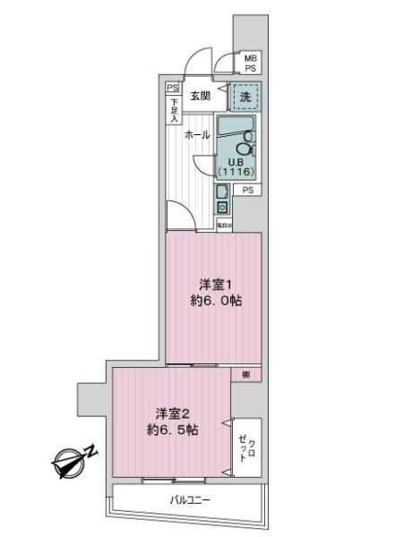 ライオンズマンション神戸第３の間取図