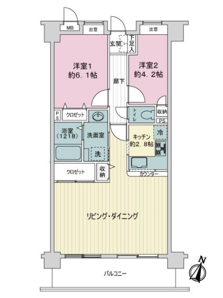 セレナハイム常盤公園の間取図